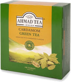 Ahmad Tea Green Tea, Cardamom Teabags, 100 ct (Pack of 1) - Caffeinated & Sugar-Free