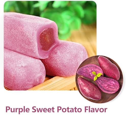 KWOLYKIM Mochi Rice Cake, 3 Flavor Rice Cake (Pack of 3) Traditional Asian Pastry Snack and Dessert Soft and Sweet Mochi Individually Wrapped Snacks for Office and Leisure Time