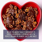 Edward Marc Snappers Sweet Caramel & Pretzels Cluster - Crunchy Pretzel Snack With Dark Chocolate & Sea Salt For Adults And Kids - 6 oz (pack of 2)