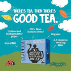 Clipper Tea, Organic Decaf, Plant-Based, Decaffeinated Black Tea, Great Over Ice, 4 Pack, 320 Unbleached Tea Bags