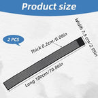 2 PCS Extra Long Elastic Knee Wrap Compression Bandage Brace Support for Legs, Black Adjustable Knee Wrap for Legs Plantar Fasciitis Stabilising Ligaments Joint Pain Basketball Soccer Football