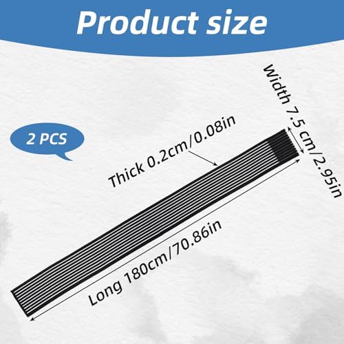 2 PCS Extra Long Elastic Knee Wrap Compression Bandage Brace Support for Legs, Black Adjustable Knee Wrap for Legs Plantar Fasciitis Stabilising Ligaments Joint Pain Basketball Soccer Football