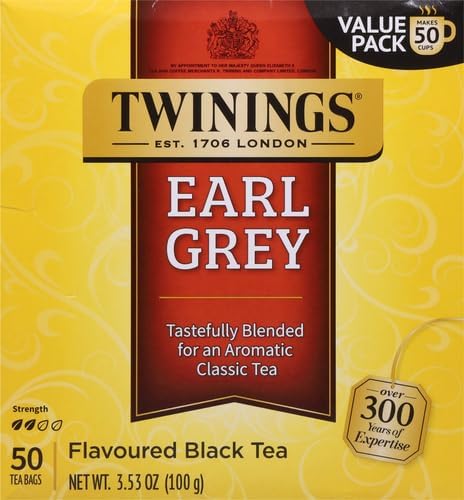 Twinings Earl Grey Black Tea, 50 ct