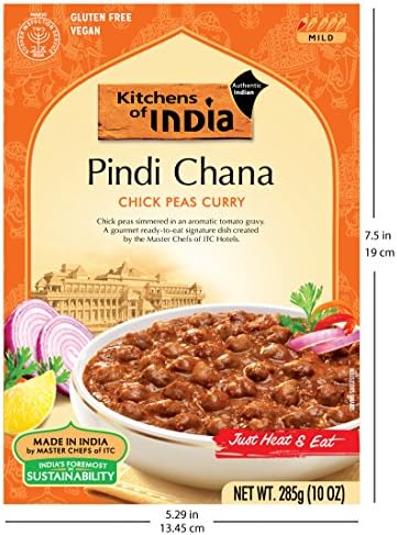 Kitchens Of India Ready To Eat Pindi Chana Chick Pea Curry, 10 Ounce