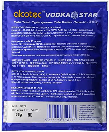 Alcotec Vodka Star Turbo Yeast