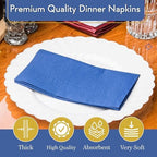 Perfect Stix - PS 2 PLY DINNER NAP Navy Blue 125CT 2 Ply Dinner Napkin Navy Blue, 3" Height, 4" Width, 8" Length 125ct