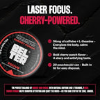 BELTER Focus - Cherry Punch - Caffeine Pouches - 15 Count - Fast-Acting - Zero-Calorie Energy Boost with L-Theanine - 96mg Caffeine Per Pouch - Ideal for Sports, Gym, Gaming, & Work