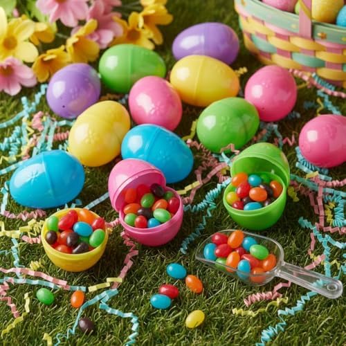 JOLLY R. Jelly Beans, 2 lb Bulk Candy (~680 Pieces) – Strawberry, Orange, Watermelon, Blue Raspberry, Grape & Green Apple – Resealable Stand-Up Pouch, Easter Candy Mix, Egg Hunts, Party & Piñata Filler