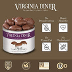 Virginia Diner Chocolate Pecan Dovetail Candy Clusters with Caramel - Preservative Free Gifts from Virginia Since 1929-18 Oz