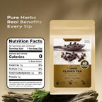 FullChea - Clove Tea, 40 Teabags - Premium Dried Clove Buds - Natural Herbal Tea With Warming & Aromatic Flavor - Non-GMO - Caffeine-Free - Support Digestive Health