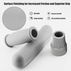 7/8 Inch Replacement Crutch Pads Anti-slip, Rubber Padding for Walking Under Arm Crutches, Hand Grips, and Feet Caps, Fits Standard Aluminum Crutches 6 Pieces-Set