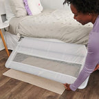 Regalo Swing Down Toddler Bed Rail Guard, NO Tools Required, Bed Rail for Toddlers with Patented Gap Guard, Toddler Bed Rail, Fits Twin, Full & Queen Beds, Bed Safety Rail for Kids Bed, 43” Long