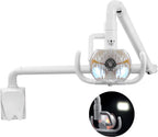 Global-Dental 50W Wall Hanging Surgical Examination Lamp Wall-Mounted Shadowless Cold Lamp Light with Arm for 22mm