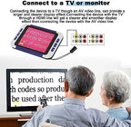 3.5 inch Handheld Video Digital Magnifier for Low Vision, Electronic Reading Aids with 26 Color Modes, 2X‑48X Zoom Digital Video Magnifier USB Rechargeable (US Plug)