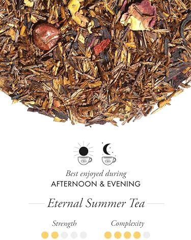 TWG Tea | Eternal Summer Tea | Rooibos | Hibiscus, Redcurrant & Rose | Haute Couture Tin, 100g | Gift Set