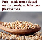 The Spice Way Yellow Mustard Seed - (6oz) whole seeds for Pickling and making ground mustard for cooking, resealable bag