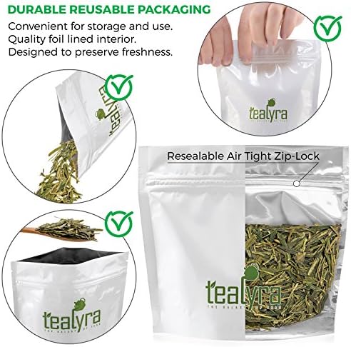 Tealyra - Premium Dragon Well - Long Jing - Green Tea - Famous Chinese Loose Leaf Tea - First Grade - 4-Ounce