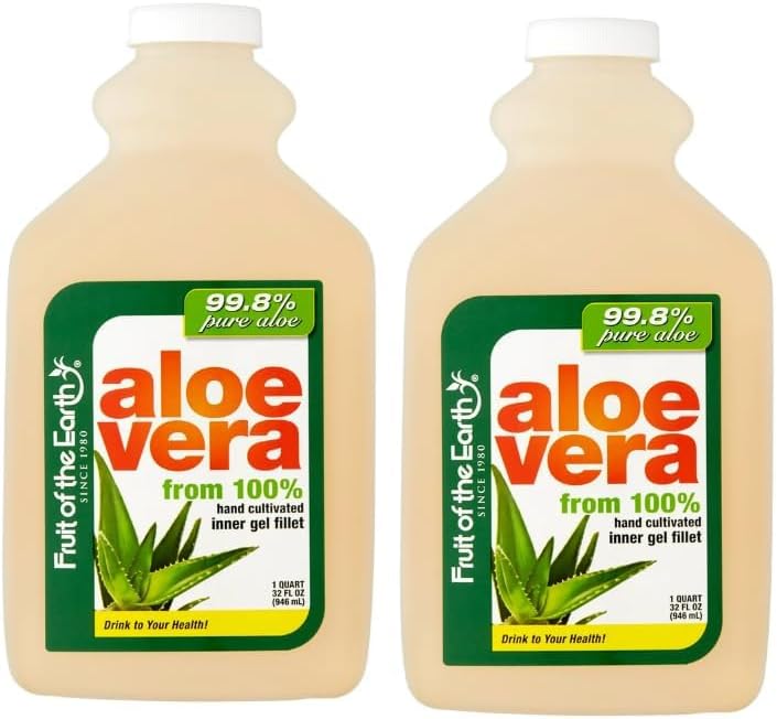 Organic Original Aloe Vera Drink, 32 Fl Oz - 2 Pack (Total 64 Fl Oz)