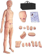 170cm Life Size Patient Care Manikin Nursing Manikin Training Cpr Simulator Basic Geri Nursing Skills Geriatric Human Model Mannequin Full Body for Students Education Teaching Medical Training Skills