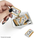 Big Dot of Happiness Religious Easter - Mini Candy Bar Wrapper Stickers - Christian Holiday Party Small Favors - 40 Count