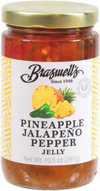 Braswell’s Sweet and Savory Jellies, Jams, and Preserves – Small-Batch, Renowned Specialty, Made in USA, Since 1946 (10.5 Ounce, Pineapple Jalapeño)