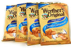 Werther's Original Chewy Caramels Sugar Free Candies - Individually Wrapped Soft & Chewy Candy Pieces, Sweets for Parties or Holidays - 1.46 oz Bag (Pack of 4)
