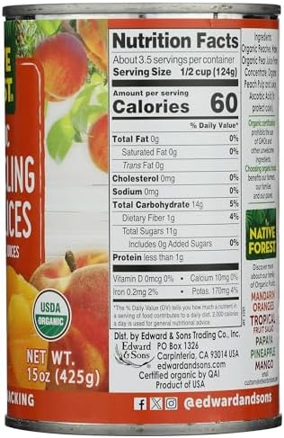 Native Forest Peach Sliced, 15 oz
