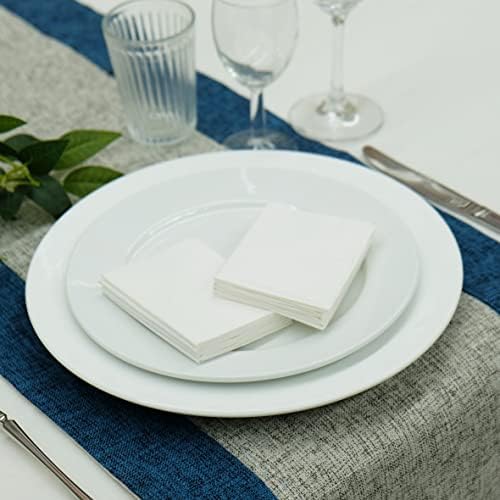 Star Shaped Origami Dinner Napkins in White (Disposable) - 12 Pack, 23" x 15", 3-Ply Paper - Style Name: Pop Gaze