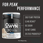Owyn Only What You Need Pro Elite High Protein Powder, 30g Vegan Protein for Workout Recovery, Delicious Smooth Taste, Zero Sugar, Low Net Carbs, Vanilla, 12 Servings (1.32 LB)