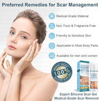 Advanced Scar Gel, Silicone Scar Gel, Treats Old and New Scars, Reduces the Appearance of Scars from, Body, Face, Stretch Marks, Surgical Scar, Keloids, Acne, Burns and More, 50g (1.7 Oz)