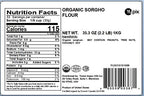 Yupik Organic Sorghum Flour 2.2 lb (35.3 oz), USDA Certified, Gluten-Free, Raw, Vegan, Kosher, Non-GMO, Mildly Sweet & Nutty, Low-Calorie, High in Fiber & Protein, Perfect for Baking