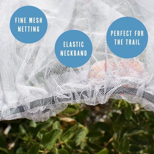 Hiker's Gold Mosquito Head Net for Hiking, Backpacking, Camping