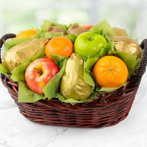 A Gift Inside Harvest Gold Fruit Basket