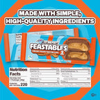MrBeast Feastables Peanut Butter Cups, 24 Count, Milk Chocolate with Creamy Peanut Butter Filling, 2-Cup Packs, Fairtrade Cocoa