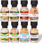 Thoughtfully Gourmet, Global Spice Collection Gift Set, International Seasonings Set, Flavors Include Greek, Italian, Mexican, Cajun Seasoning & More, Spice Set of 8