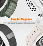 8 Pack Compatible with Apple Watch Ultra 3/2 Band 49mm 46mm 45mm 44mm 42mm Men Women,Breathable Silicone+Milanese Loop+Sport+Sport Loop Band for iWatch Series 11/10/9/8/7/6/SE/5/4/3, Ultra 3 2 1