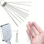 Cleaner Brushes Sets for Shower Head,10Pcs Cleaning Kit Heavy Duty Shower Head Cleaning Brush Set for Small Holes, Gaps Portable Tool Kit