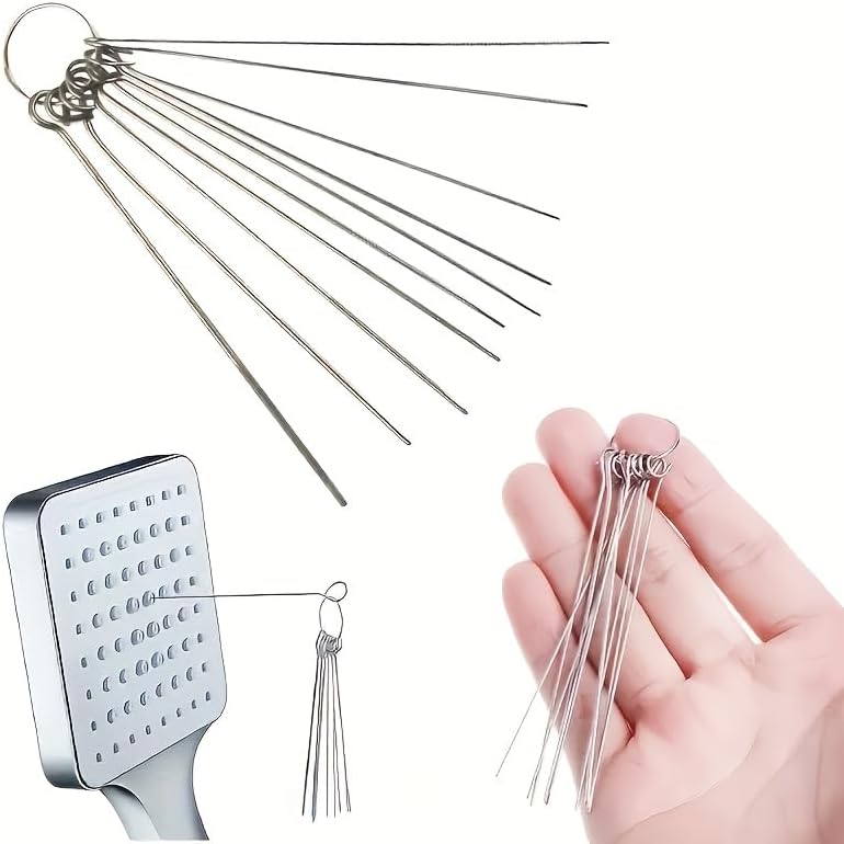 Cleaner Brushes Sets for Shower Head,10Pcs Cleaning Kit Heavy Duty Shower Head Cleaning Brush Set for Small Holes, Gaps Portable Tool Kit