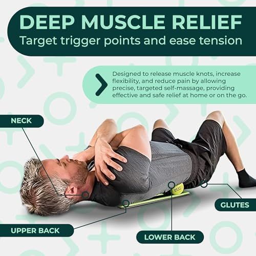 Deep Recovery Body Track Deep Tissue Back & Psoas Muscle Release Tool – Full Body Massage Track with Grooved Channels for Massage Ball Control and Use (Balls Not Included)