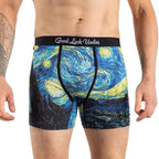 Good Luck Undies Men's Books & Art Boxer Brief Underwear