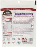 JUSTINS Organic Super Dark Chocolate Espresso Almond Butter Cups, 4.2 OZ