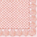 IHR Ideal Home Range Lunch Napkins Disposable 3-Ply Paper Party Supplies, 6.5" x 6.5", Coral Shells, 20-Count