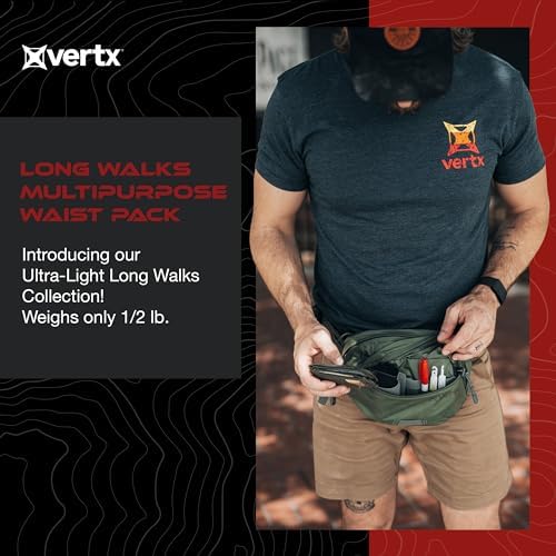 Vertx Long Walks MP Waist Pack - 2L Tactical Fanny Pack in Ultra-Light Ripstop Nylon with Water-Resistant Finish