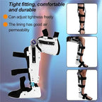 ROM Hinged Knee Foot Support Brace Orthosis Joint Stabilizer, Knee Ankle Foot Orthosis Support, Adjustable Post Op Knee Full Leg Immobilizer Protector Splint for Osteoarthritis, Protect Knee Joint