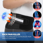 Back Brace for Lower Back Pain, Decompression Lumbar Support Belt with 3D Lumbar Pad for Men/Women Pain Relief from Sciatica, Herniated Disc, Scoliosis, M (Waist: 33"- 38")