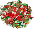 Homankit Christmas Sprinkles for Cake Decorating Edible Gingerbread Man Sprinkle Mix Cake Cupcake Toppers Cookie Dessert Decorations 3.53 Ounces