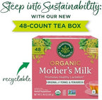 Traditional Medicinals Organic, Mother's Milk Tea - Supports Breastfeeding & Lactation with Fennel and Fenugreek - Kosher, Non-GMO, Caffeine-Free, Compostable - 48 Tea Bags