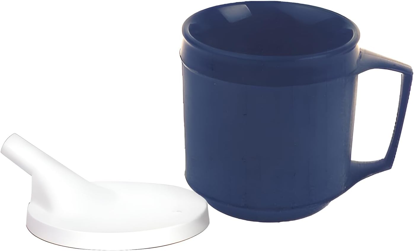 Kinsman Enterprises 16032 Non-Weighted Insulated Cup with Tube Lid, 8 oz., Blue