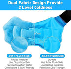 RelaxCoo Ankle Ice Pack Wrap for Swelling, Reusable Gel Ice Pack for Ankle Injuries, Cold Compress Therapy for Foot Pain Relief, Achilles Tendonitis, Plantar Fasciitis, Sprains