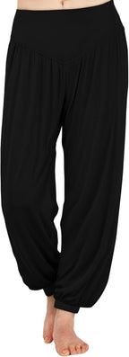 AvaCostume Women's Modal Yoga Pants Loose Harem Pants Soft Pilates Dance Joggers Lightweight Lounge Pajama Bottoms
